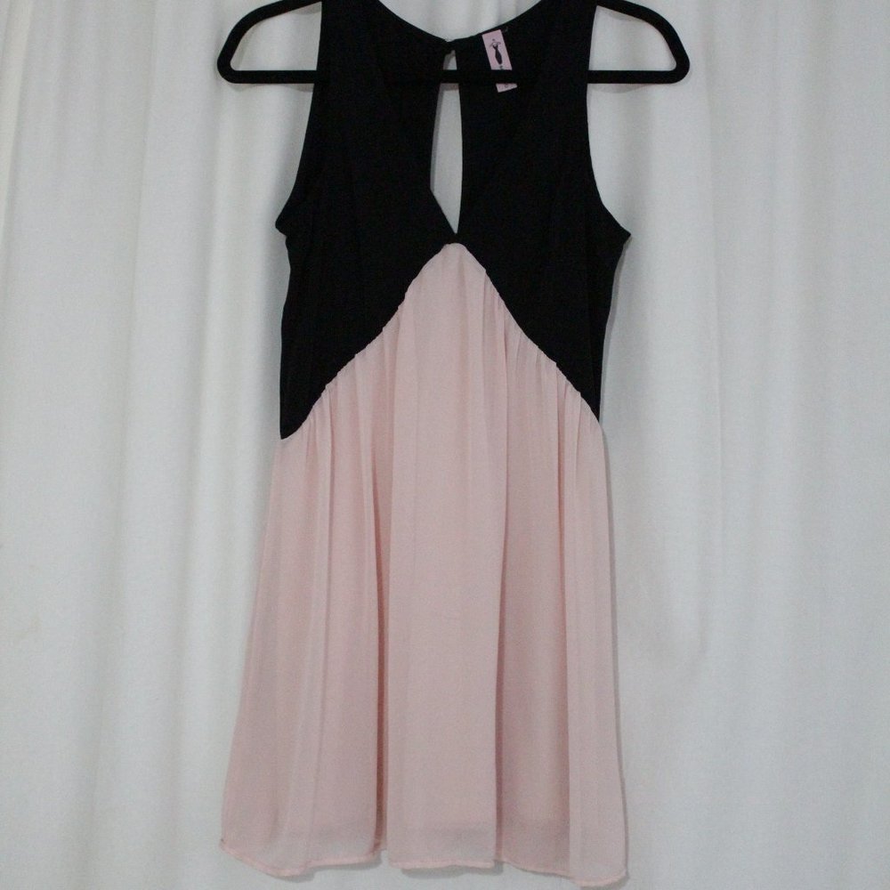 Women's Solemio Formal Pink & Black Dress